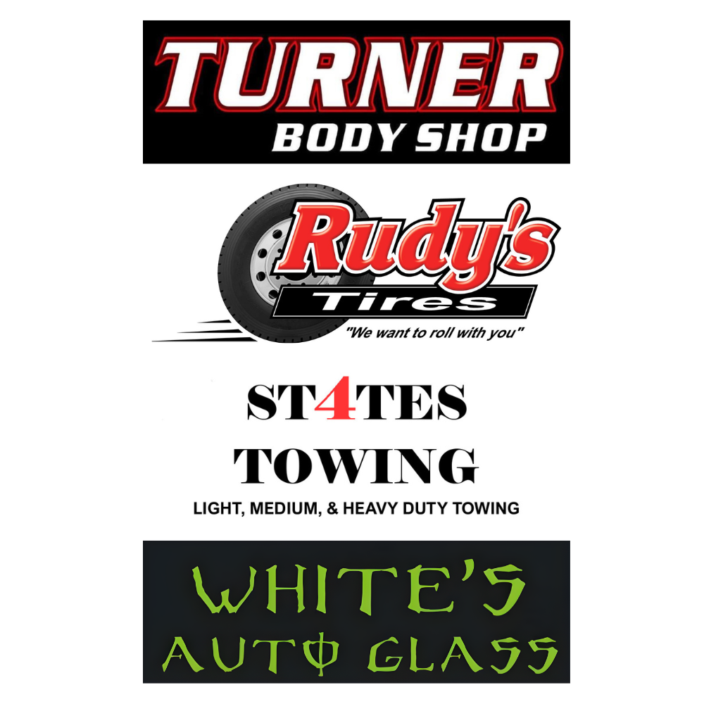 Turner Body Rudys 4 States White Auto Glass logos