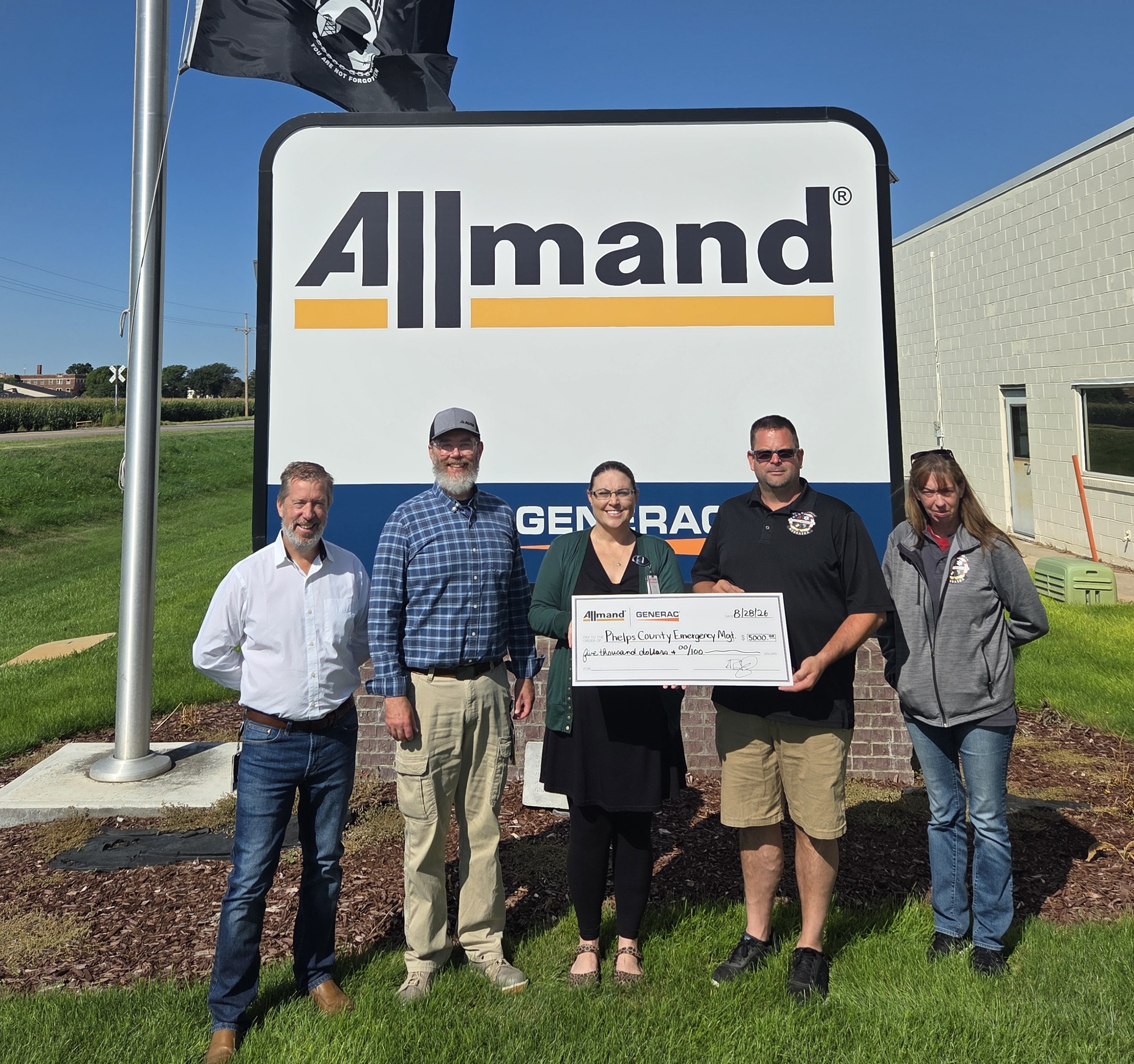 Allmand Generac Donation